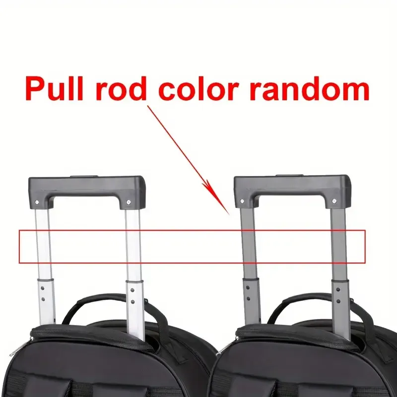 Multi-Functional Rolling Backpack, High-Quality Oxford Material, Large Capacity, Multiple Storage Compartments, Quiet Wheels, Hidden Telescopic Handle, Unisex Casual Fashion, Men's Shoulder Bag for Travel and Leisure