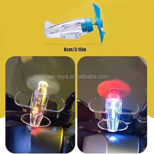 Wind-powered aircraft LED lights, mini transparent light-up small aircraft, light-up rotating helicopter flying toy