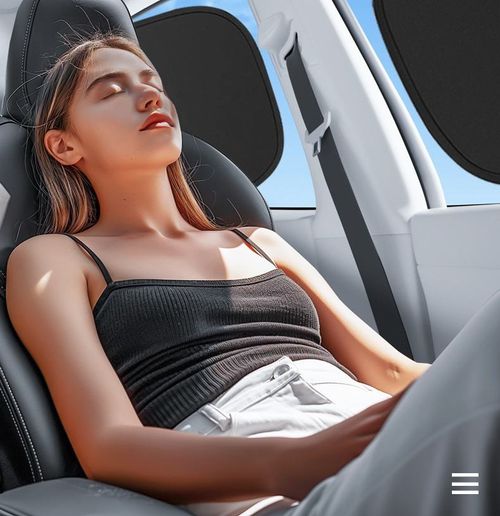 Car sunshade for summer sun protection and heat insulation, universal electrostatic adhesion car side window sunshade