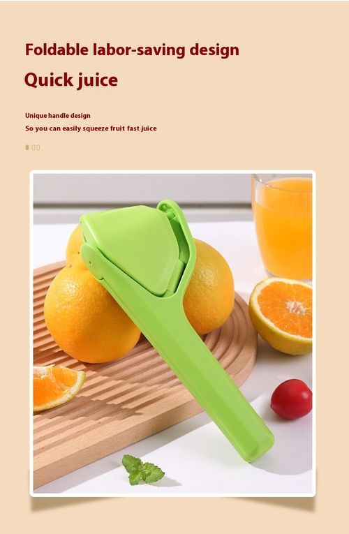 Small Portable Manual Juicer Lemon Juicer Multifunctional Fruit and Vegetable Juice Separator Picnic Manual Tool