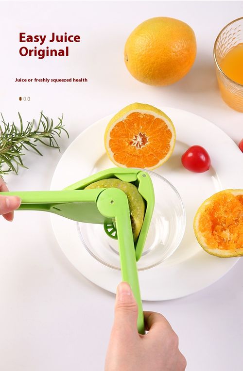 Small Portable Manual Juicer Lemon Juicer Multifunctional Fruit and Vegetable Juice Separator Picnic Manual Tool
