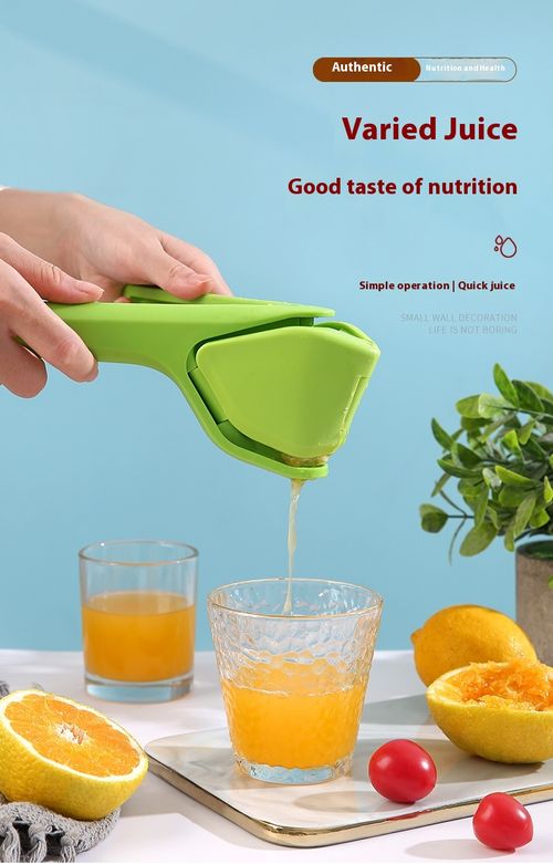 Small Portable Manual Juicer Lemon Juicer Multifunctional Fruit and Vegetable Juice Separator Picnic Manual Tool