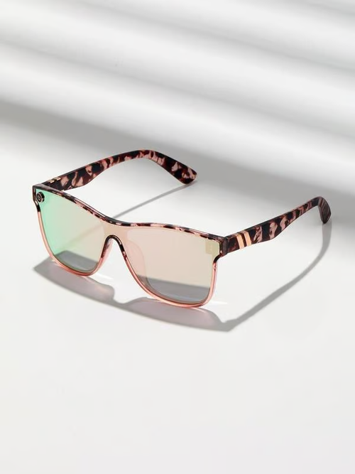 🔥Limited Time Offer: Tortoise Shell Pattern Flat Top Sunglasses for Women!🌞