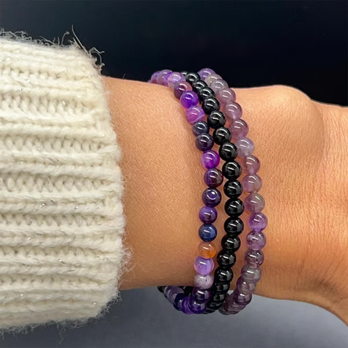 🔥2025 New Amethyst Stress Relief Beaded Bracelet Set