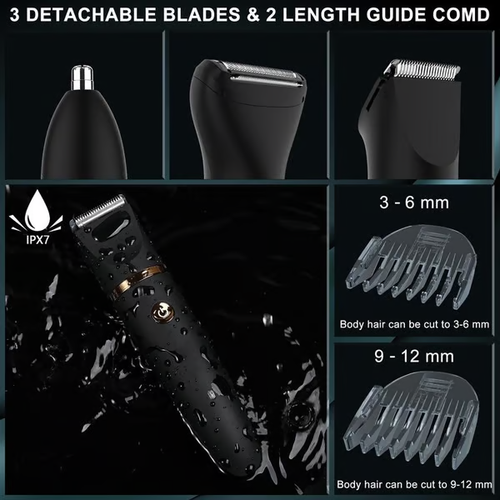 💥Hot Sale-3 in 1 Electric Body Hair Trimmer for Men