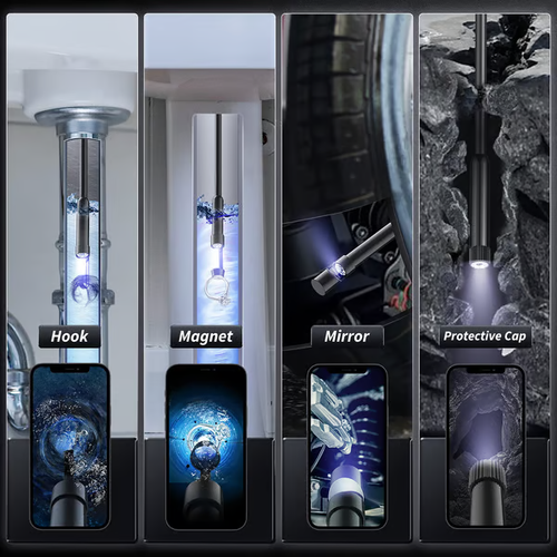 🔎 Plug-and-Play Endoscope Camera – Compatible with Android & iPhone & ipad for Direct Connection