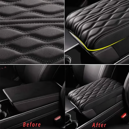 Memory Cotton Leather Car Armrest Box Pad (Universal style)