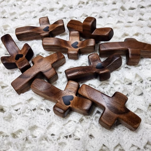 Handcrafted Wooden Cross My Heart