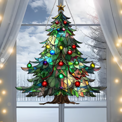 🎄🌈Christmas Tree Sun Catcher（ 2D Acrylic ）