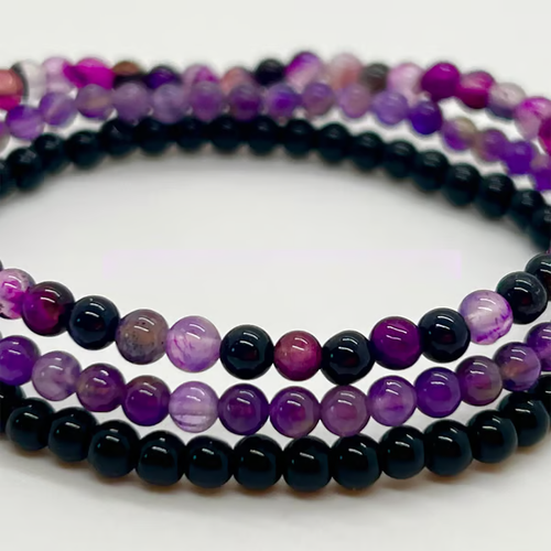 🔥2025 New Amethyst Stress Relief Beaded Bracelet Set