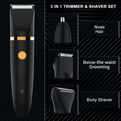 💥Hot Sale-3 in 1 Electric Body Hair Trimmer for Men
