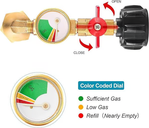 💥 Top-Rated Propane Refill Elbow Adapter with Tank Gauge
