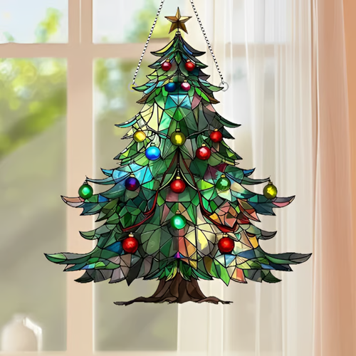 🎄🌈Christmas Tree Sun Catcher（ 2D Acrylic ）