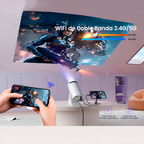 4K high-definition projector. Intelligent Android system. A vast array of films and TV shows are waiting for you
