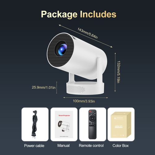 4K high-definition projector. Intelligent Android system. A vast array of films and TV shows are waiting for you