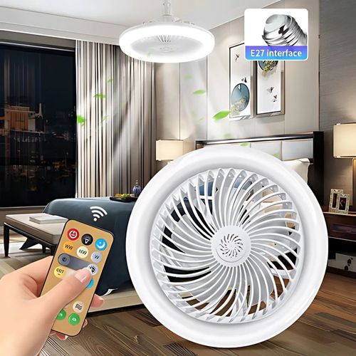 🔥Latest 2 in 1 ceiling fan with light. Quiet and comfortable energy saving. Invisible ceiling fan light. Remote control multi-gear high wind power. Multi-color LED lights are adjustable