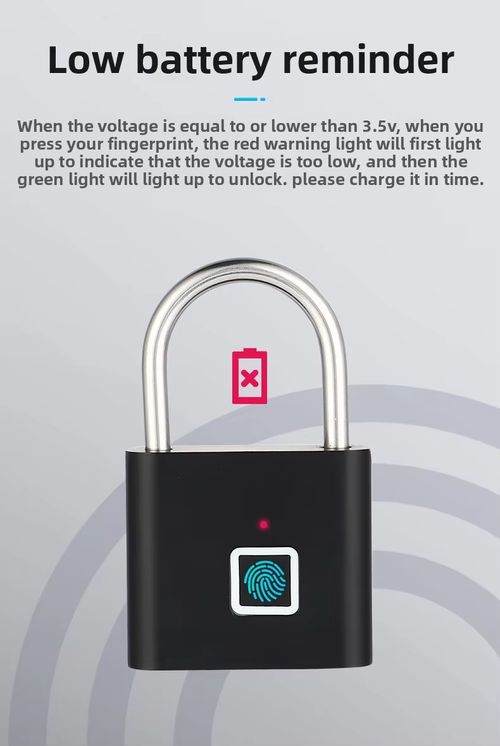 Smart Fingerprint Electronic Padlock Model SP100