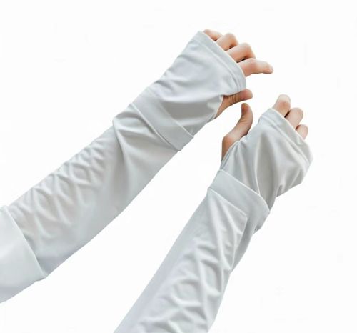Ice Silky Fiber Arm Sleeves | Summer Breathable Fingerless Anti-Pilling
