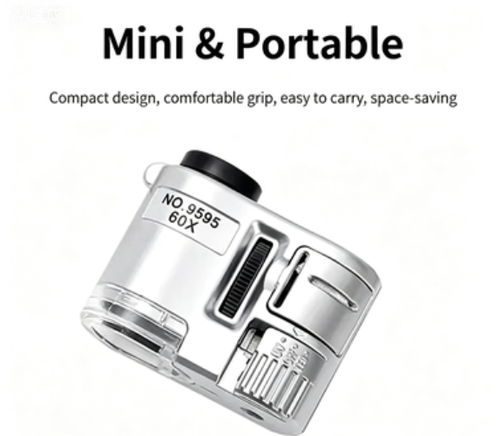 Mini Portable 60x Magnifier