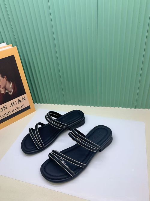 Black and silver rhinestone loafers