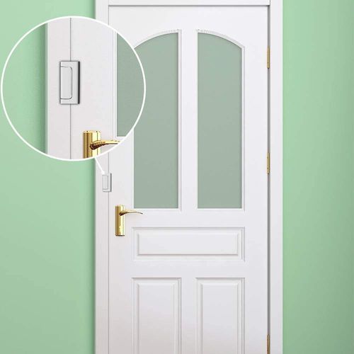 （2pcs 1 set）Home Security Door Lock Reinforcement Lock with 3 Stop Withstand 800 Lbs for Inward Swinging Safety Door Lock