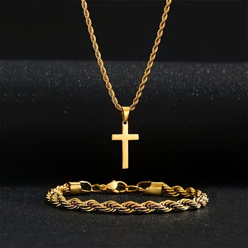 🔥A Set of Two Cross Pendant Necklaces
