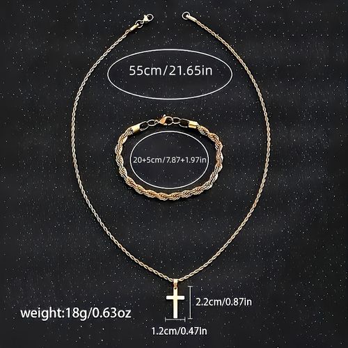 🔥A Set of Two Cross Pendant Necklaces