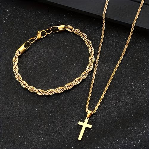 🔥A Set of Two Cross Pendant Necklaces