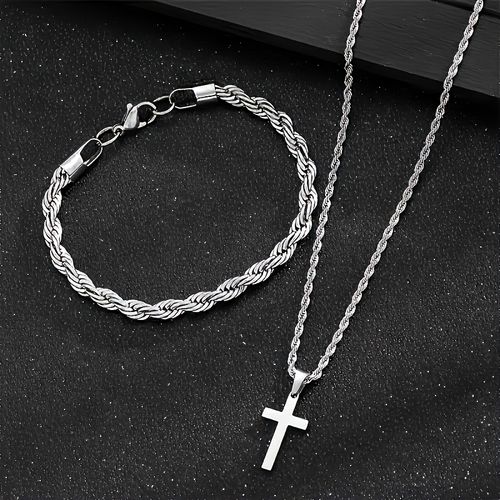 🔥A Set of Two Cross Pendant Necklaces