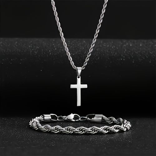 🔥A Set of Two Cross Pendant Necklaces