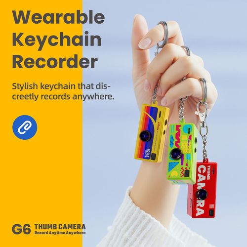 Best-selling Mini Thumb Camera 1080P 8MP 130 Wide Angle Kodak Charmera 1984 Blind Box Keychain Camera(Included 32G Memory Card + High-Speed Card Reader)