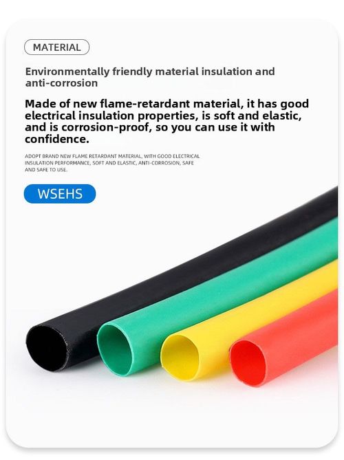 560 pcs colored and black heat shrink tubing low voltage wire protection sleeves