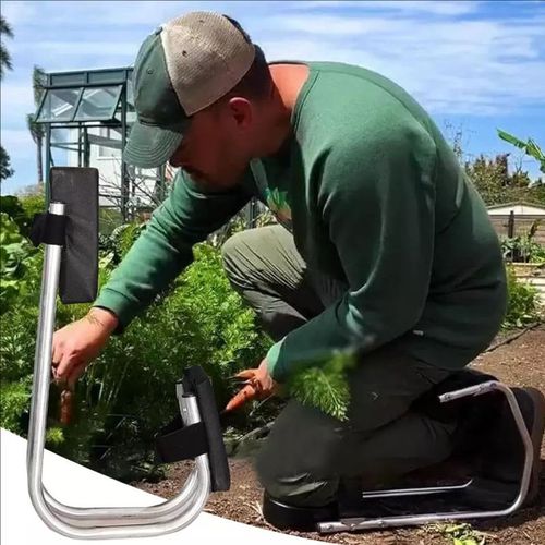 Industrial Grade Wearable Knee Seats for Gardening Ergonomically Designed with Stainless Steel