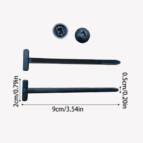 Upgraded Nylon Universal Cable Tie Buckle Heavy-Duty Self-Locking UV-Resistant Black Zip Ties for Car and motorcycle Repairs (100 pieces per pack)