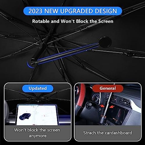 Ice Crystal Car Sun Shade Umbrella