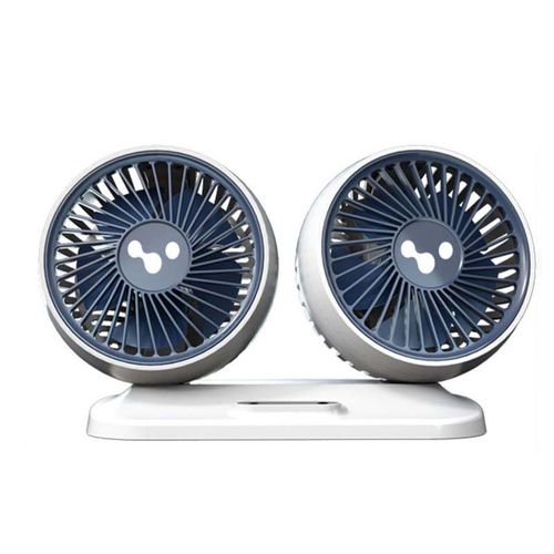 Dual Head Silent Car Mini Fan