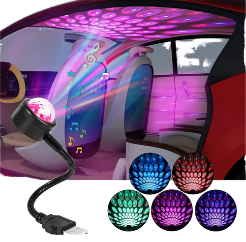 Flexible USB Car Star Projection Atmosphere Light