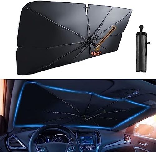 Ice Crystal Car Sun Shade Umbrella