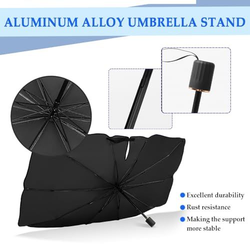 Ice Crystal Car Sun Shade Umbrella