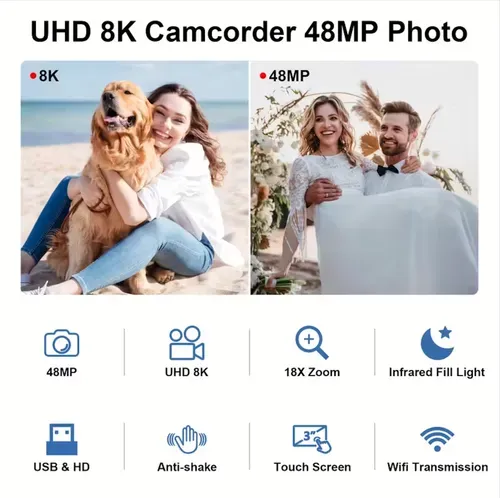 8K Handheld Camcorder