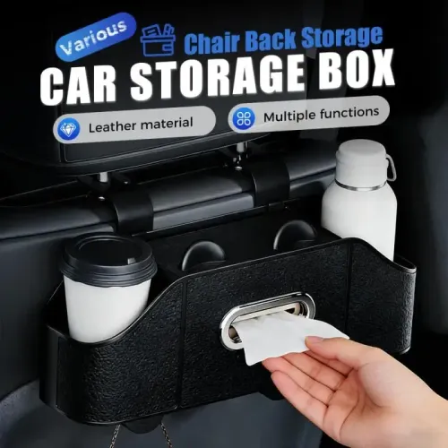 Multifunctional Car Seat Back Storage Box