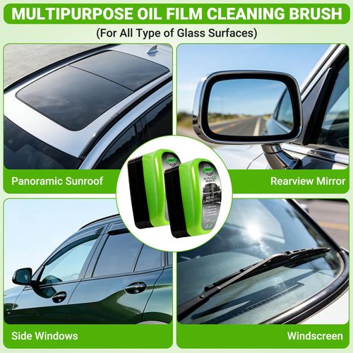 Car Glass Oil Film Remover Cleaning Brush