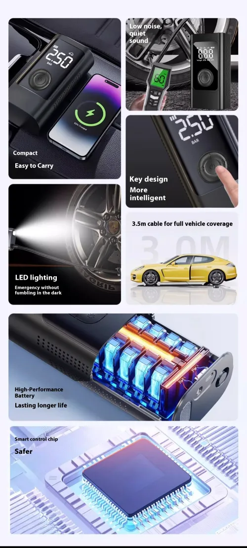 Rechargeable Wireless Portable Tire Inflator