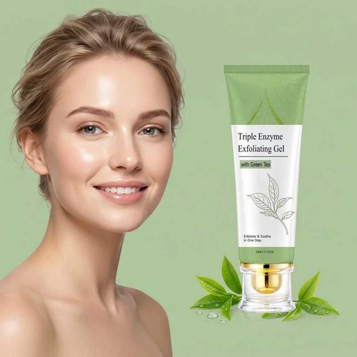 Green Tea Exfoliating Gel – Gentle Face & Body Scrub, Dead Skin Remover, Pore Purifying, Blackhead Control, Brightening & Hydrating, All-Skin-Type Daily Cleanser 100ml