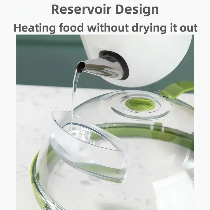 2PCS of them are more cost-effective! Microwave Splatter Cover with Water Steamer, 10 inch Clear Microwave Plate Cover Lid for Food, Kitchen Gadgets Accessories for Microwave Oven Kitchenware Utensils