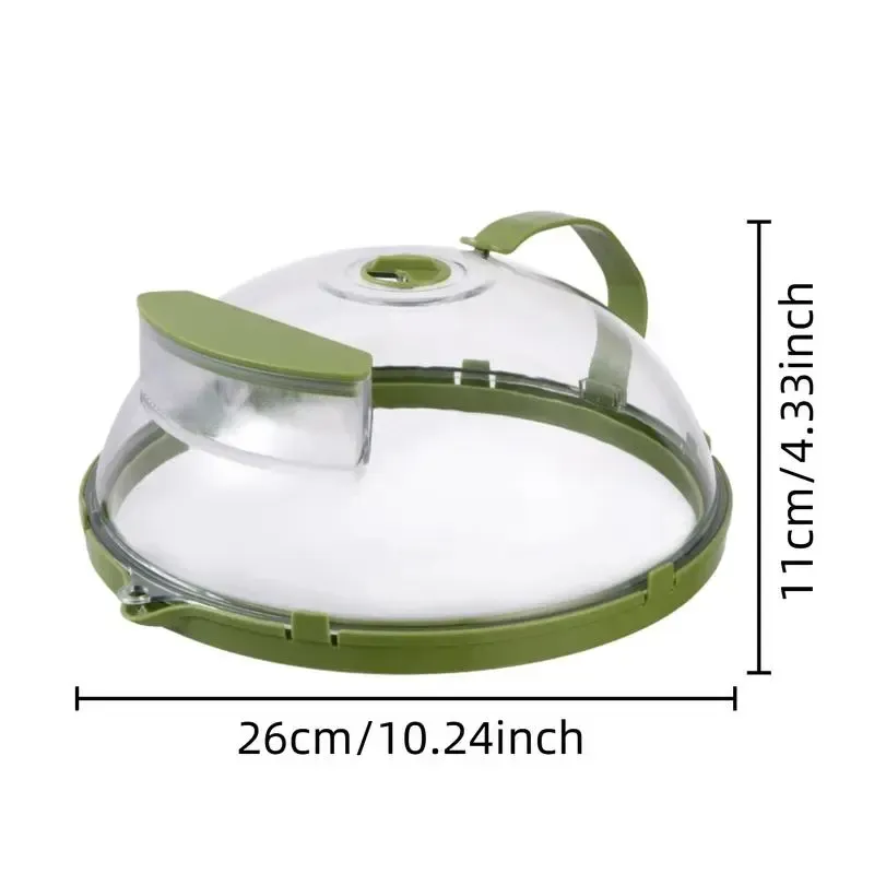 2PCS of them are more cost-effective! Microwave Splatter Cover with Water Steamer, 10 inch Clear Microwave Plate Cover Lid for Food, Kitchen Gadgets Accessories for Microwave Oven Kitchenware Utensils