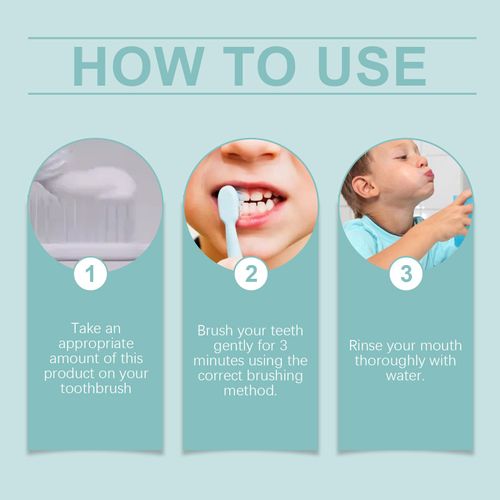 Kid's Toothpaste - fluoride-free, remineralizing - dentist formula - no taste, nano-hydroxyapatite