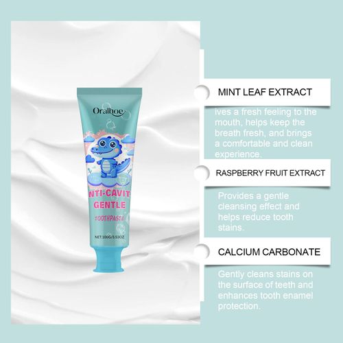 Kid's Toothpaste - fluoride-free, remineralizing - dentist formula - no taste, nano-hydroxyapatite