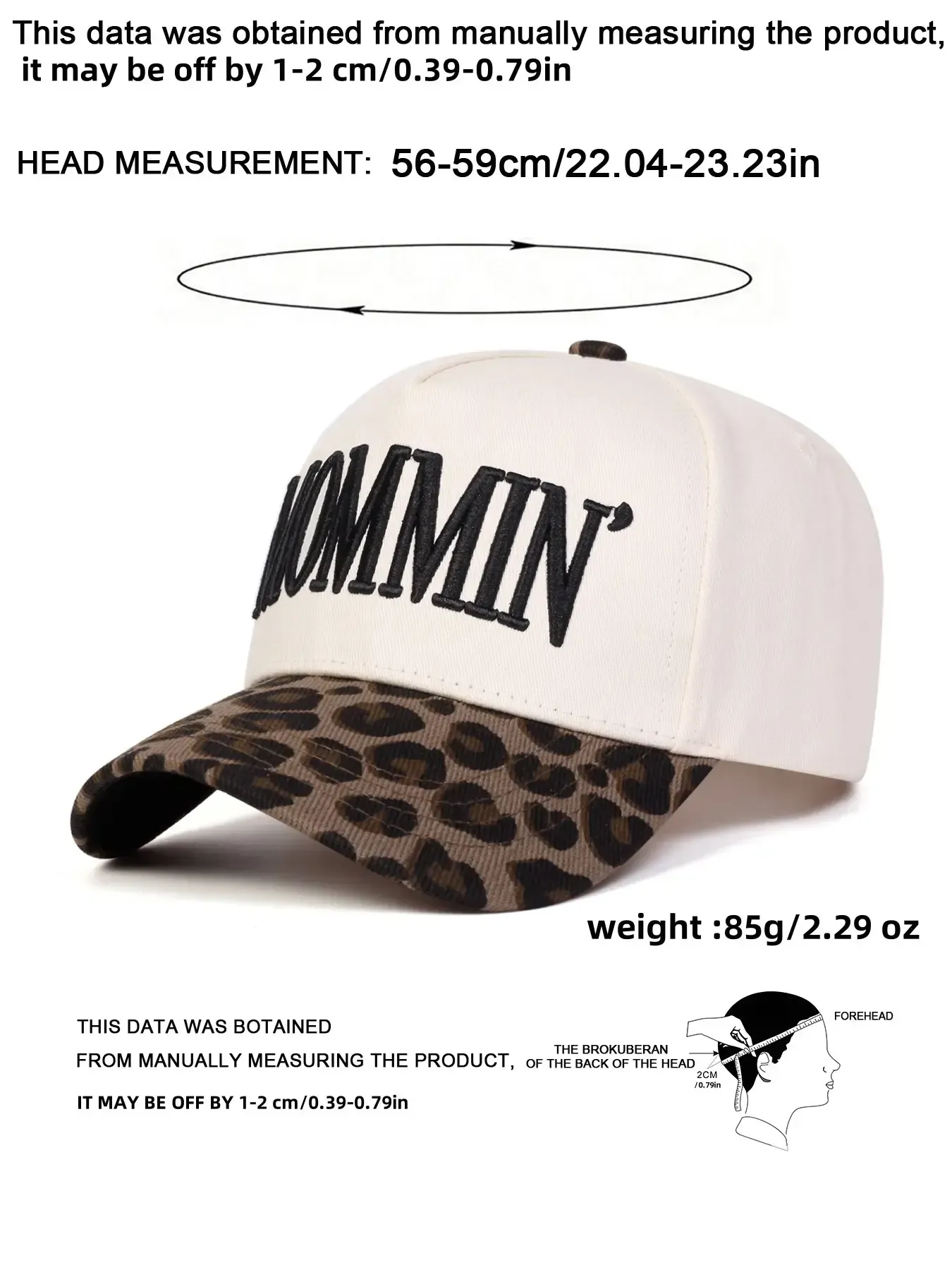 Adjustable leopard print denim cap, suitable for both men and women. Comfortable and snug fit, high-quality fashionable hat, suitable for outdoor activities, suitable for all seasons, can be used personally or given as a gift. Ideal choice for singles, couples, and lovers.