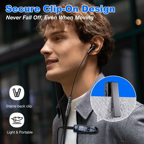Portable Smart Voice Recorder | Built-in Speaker, For Class & Meeting Recording